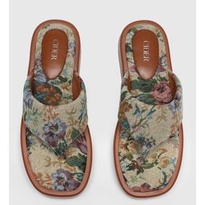 Women's Cider Fabric Tapestry Flip Flop Sandals Cottagecore Y2K Momcore‎ Siren